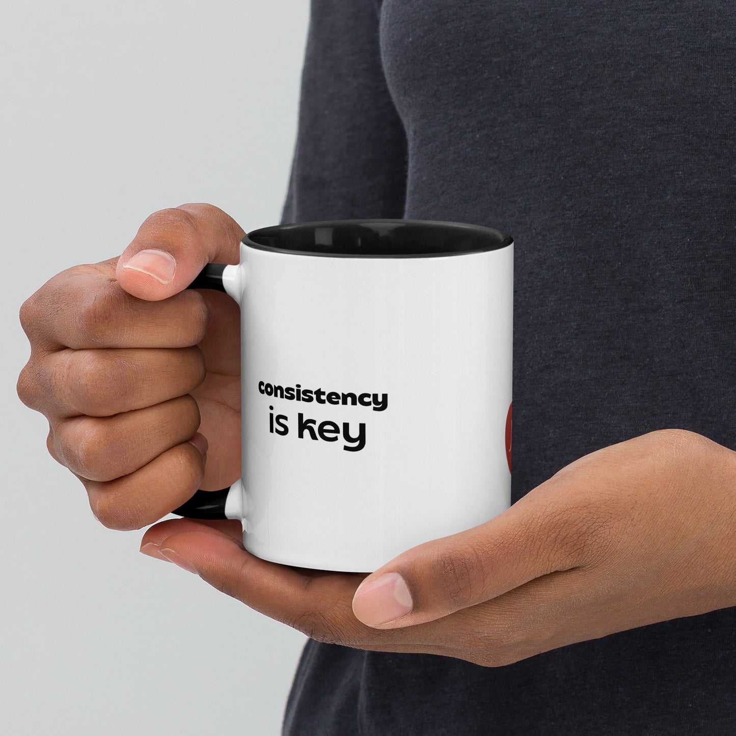Consistency is Key Mug with Color Inside
